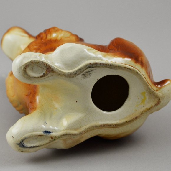 Brown Ceramic Porcelain Cocker Spaniel Sitting Vintage Figurine - Picture 5 of 7